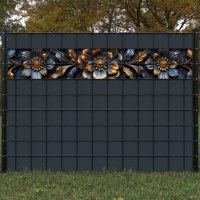 Art-Deco Basrelief - Blumenmuster mittel 12