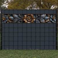 Art-Deco Basrelief - Blumenmuster mittel 10