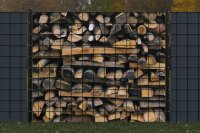 Brennholz Schnittholz gemischt gestapelt Motivsichtschutz zaunblick zb221-052 A