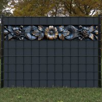 Art-Deco Basrelief - Blumenmuster mittel 13